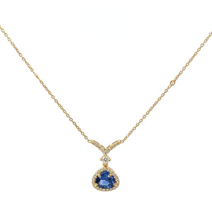 Sapphire and Diamond Pendant