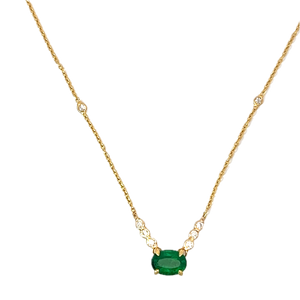 Emerald and Diamond Necklace