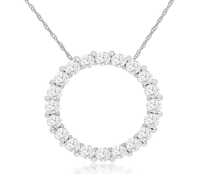 Diamond Circle Necklace