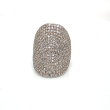 Load image into Gallery viewer, 14kt White Gold Diamond Shield Ring
