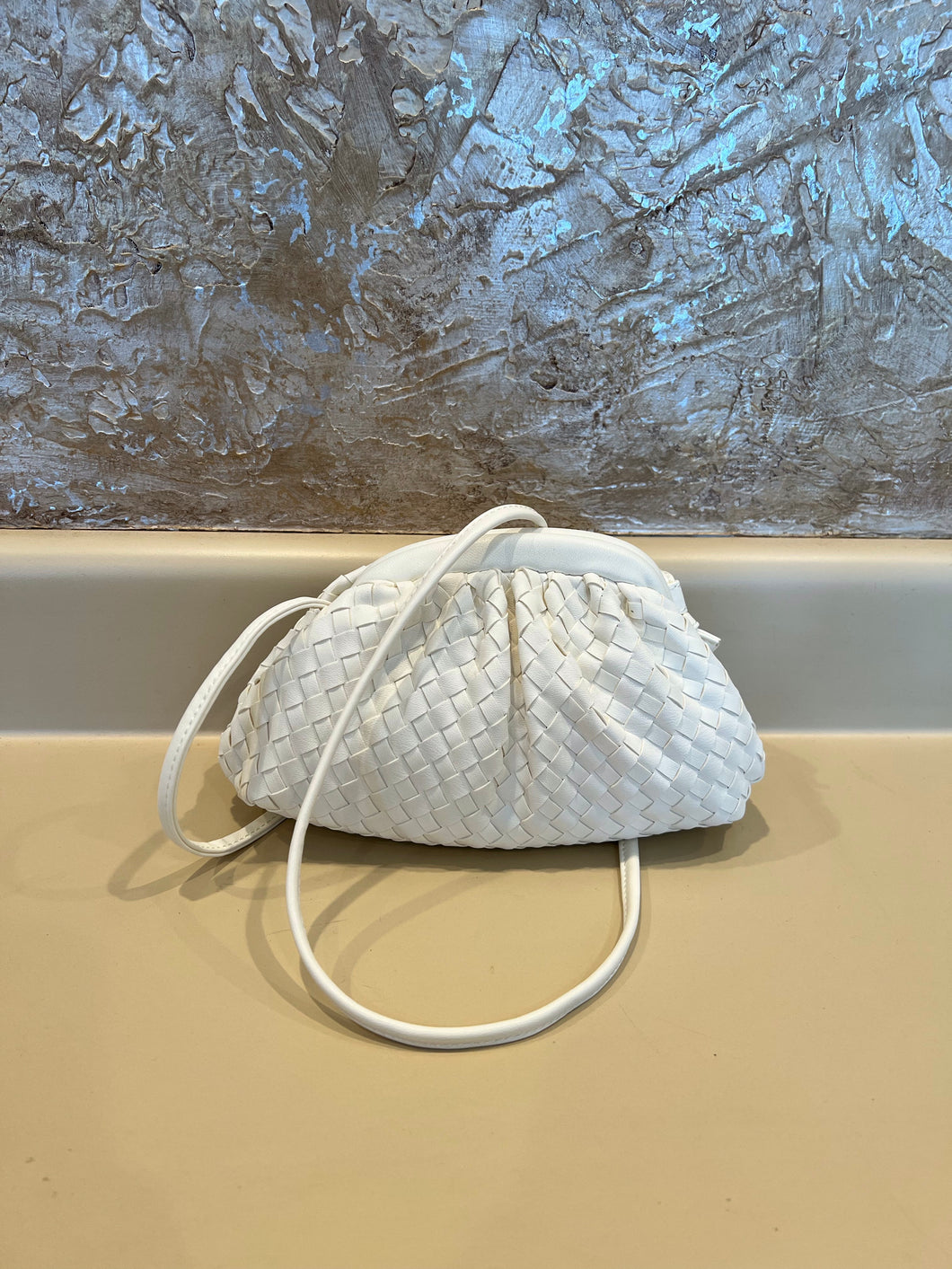 Small Woven Vegan Crossbody